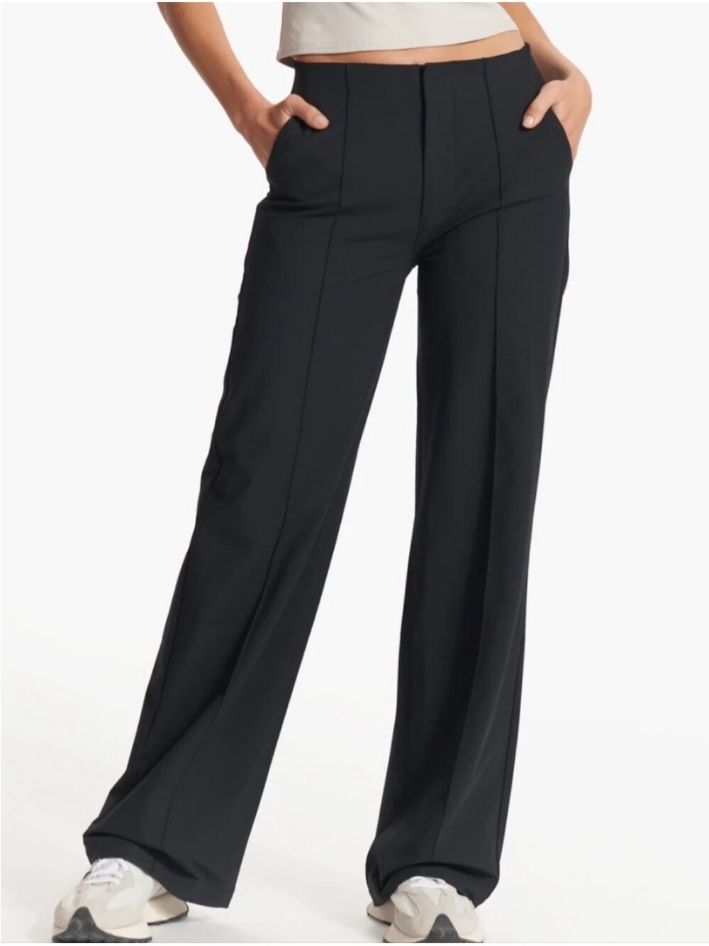Vuori Meta Wideleg Pant Black Trouser Extra Large